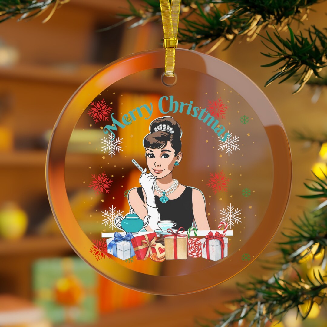 Audrey Hepburn Christmas Ornament 
