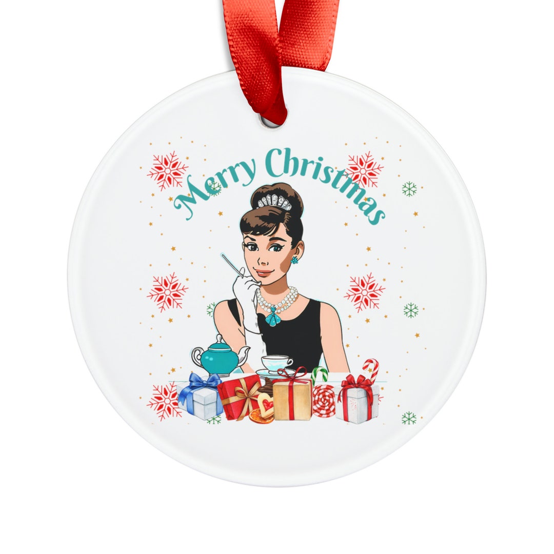 Audrey Hepburn Christmas Ornament 