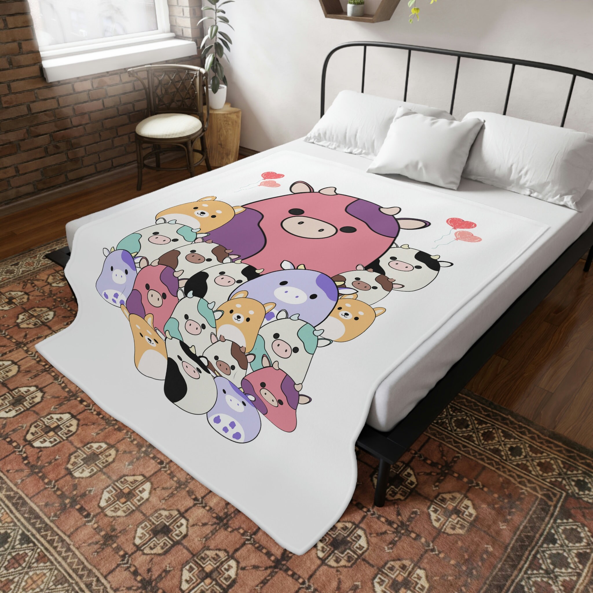 Manta Polar De Unicornio Para Cama De 75 X 90 Pulgadas Tamano Queen Polar  De