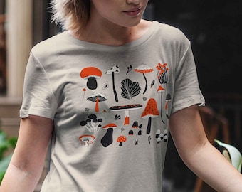Mushroom Shirt: Fungi Graphic Tee, Mushroom Lover Gift