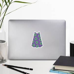 Fishman Donut Dress Lila/Grün - Phish - Die-cut Vinyl Sticker