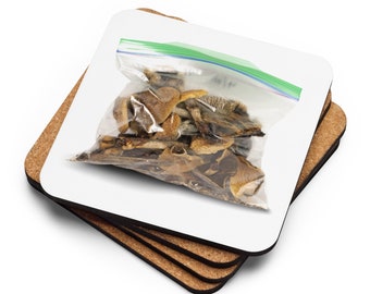 Posavasos de corcho - Setas mágicas de psilocibina