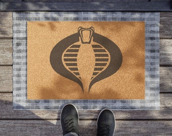 Doormat - Custom Cobra GI Joe Outdoor Door Mat - Personalized Welcome for Your Home"