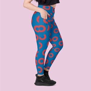 Fishman Donut - Phish - Blau/Rot - Leggings mit Taschen