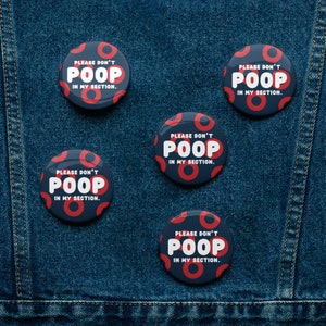 Fishman Poop Donut - Phish - Set of 5 pin buttons