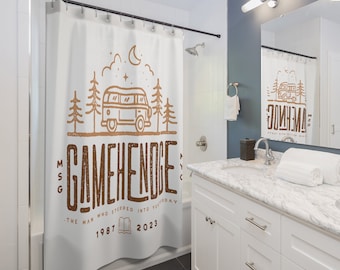 Phish's Gamehendge Shower Curtain - Ride the Magic Bus to Mountain In The Mist!