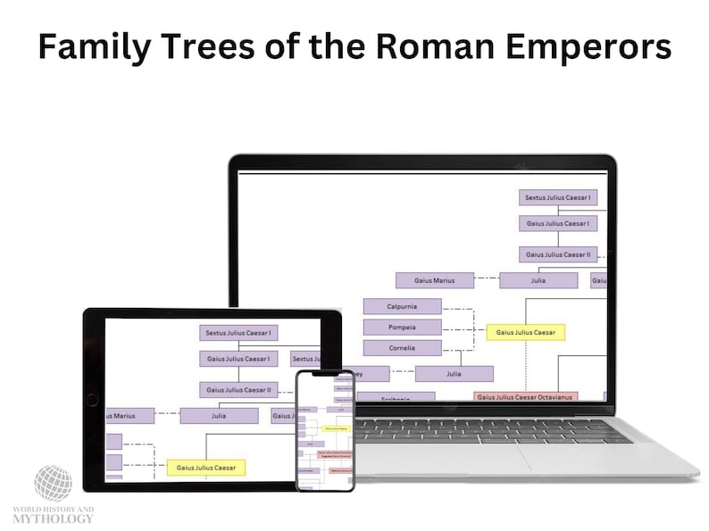 Family Trees of the Roman Emperors Etsy