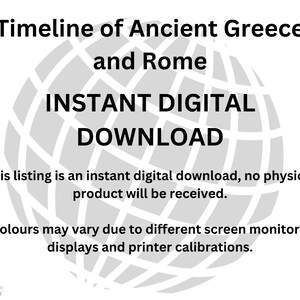 Digital Timeline of Ancient Greece and Rome - Etsy