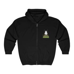 【YOURNUS】Paranormal Hood Knit Zip-Up The_National_Anyones_Ghost_Bla