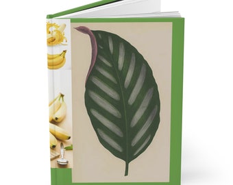 Hardcover Journal Matte Banana Tropical