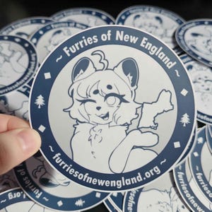 Furries of New England Paper Sticker