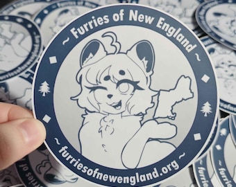 Furries of New England Sticker aus Papier