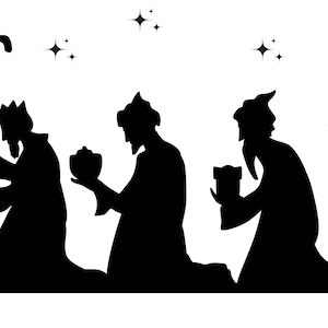 3 Wise Men | SVG PNG & JPG | High Resolution | Digital Downloads