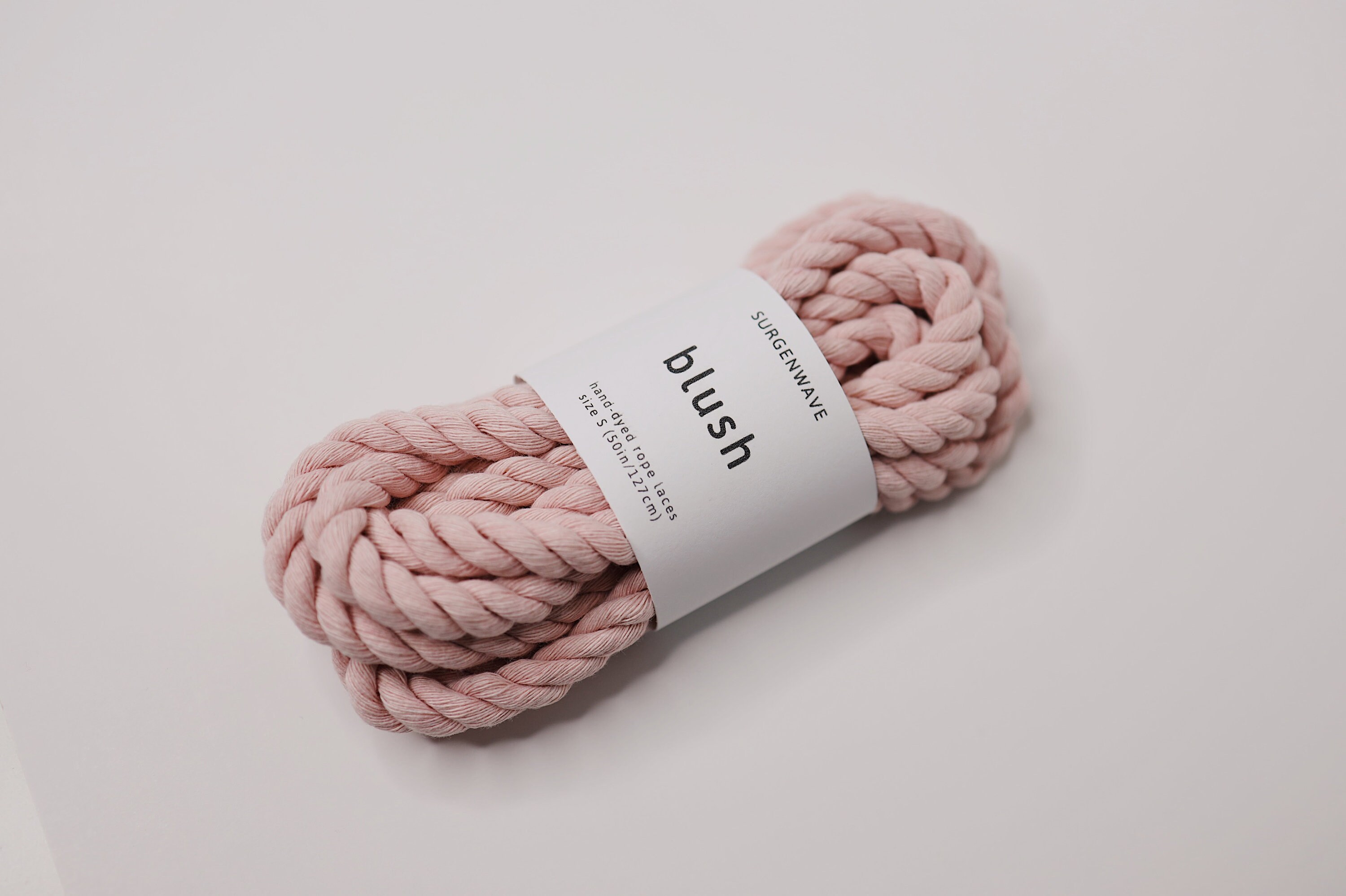 Thick Rope Shoelaces Blush Pink Color Twisted Shoelaces 8 Etsy