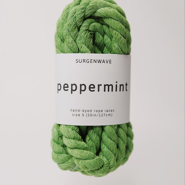 Rope Laces Green Etsy