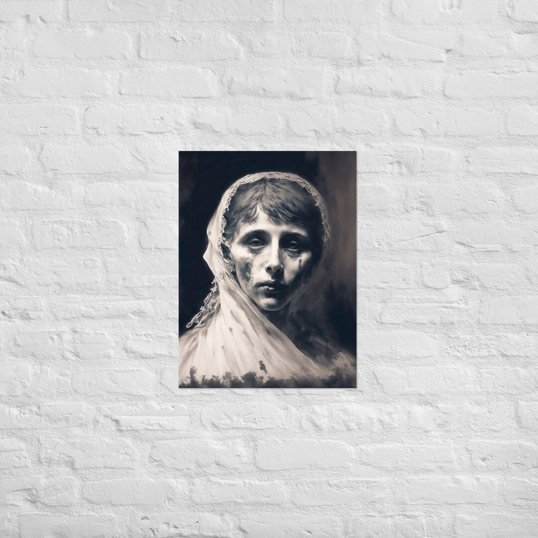 Ghost Art Digital Print Ghost Poster Ghost Painting Ghosts Goth Haunted