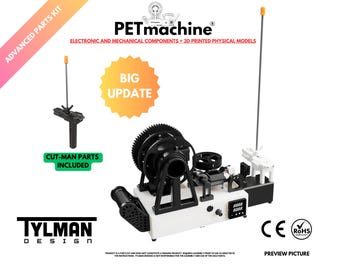 Advanced parts kit for PETmachine - Create your own 3D printing filament from plastic bottles at home!