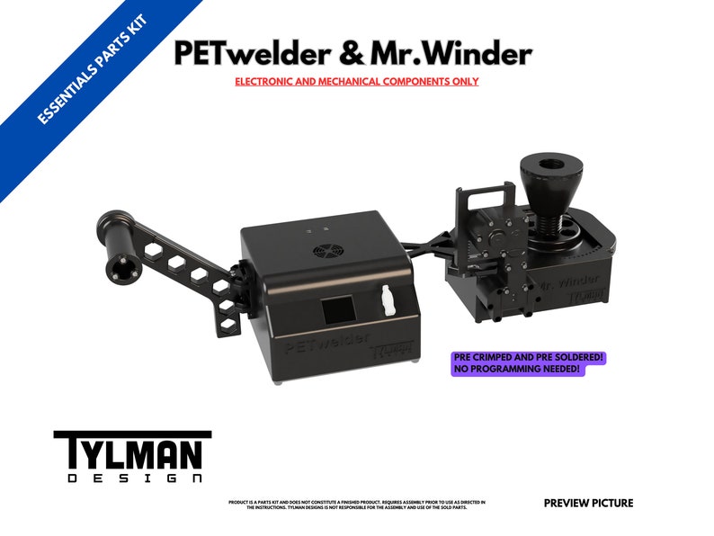 Essential parts kit for PETwelder & Mr.Winder inteligent filament splicer and winder PET, PETG, PLA image 1