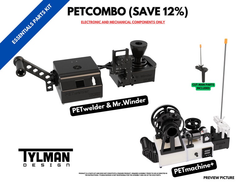 COMBO Kit de pièces essentielles pour PETwelder & Mr.Winder et PETmachine ÉCONOMISEZ 12 % image 1