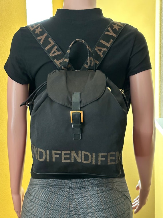 Fendi drawstring backpack 2025