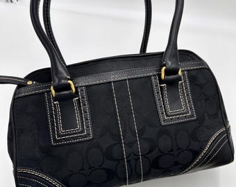 Coach Hampton Black Leather Crossbody Bag - C043-9570 - Etsy