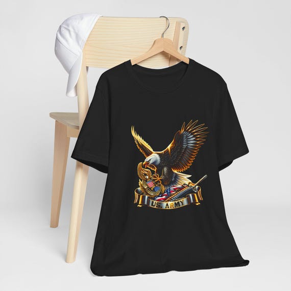 Army Eagle T-shirt | Veterans and Military T-shirt, Independence Day, Memorial Day, Veteran Gifts