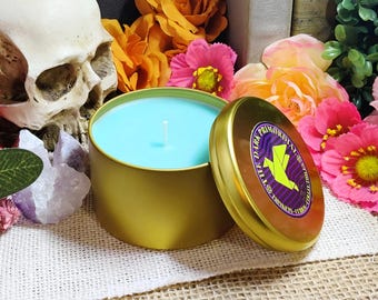 Witching Hour Coconut Soy Wax Candles | 16oz Organic Candles & Tea Lights for Sacred Space, Spellcasting and Rituals