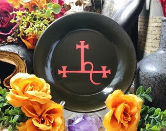 Offerplaat beschermgodheid, aanpasbaar heksenaccessoire, gepersonaliseerd esoterisch decor harsofferschaal, heidense heks en Wicca-altaar