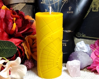 12 Zodiac Candles Set | Palo Santo Scented Astrology Magic | Organic Soy Wax Witchy Gifts & Horoscope Altar Tools