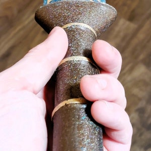 Norse Pagan Ritual Blade, Epoxy Resin Elder Futhark Rune Athame, Nordic Design Altar Piece, For Sacred Space or Ancient Viking Decor