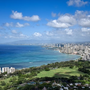 Waikiki Beach from the Summit of Diamond Head