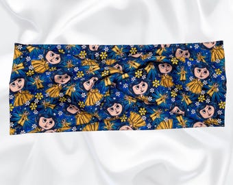 Turban Twist Headband, Yoga Headband, Nurse Headband, Hair Accessories, Gift for Mom, Gift for Nurse, Button Eyes, Girls Headbands