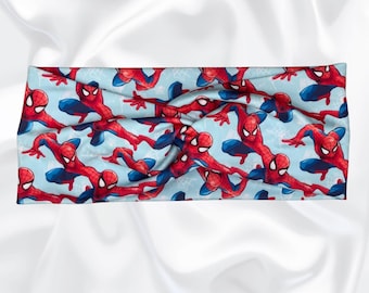 Spiderman Turban Twist Headband: Soft Stretchy Hair Accessory