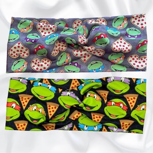 Turtle Headband, Turban Twist, Soft and Stretchy Headband, Boys Headband, Hair Accessories, Turtle Heroes