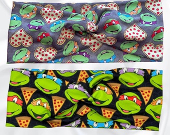 Turtle Headband, Turban Twist, Soft and Stretchy Headband, Boys Headband, Hair Accessories, Turtle Heroes