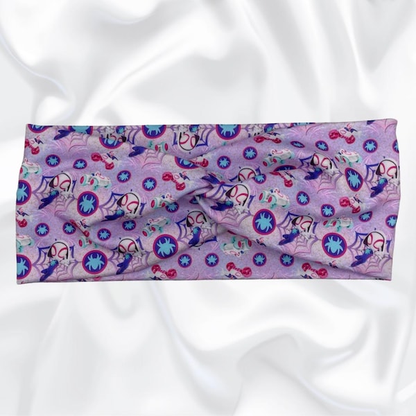 Diadema con turbante de Spider-Girl: accesorio para el cabello suave y elástico