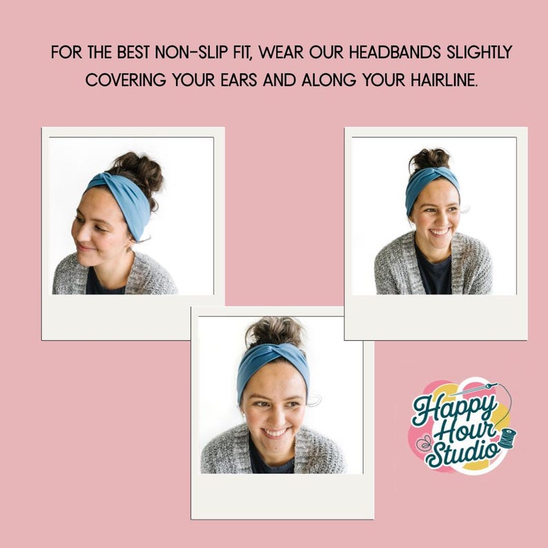 Turban Twist Headband, Yoga Headband, Nurse Headband, Hair Accessories, Gift for Mom, Gift for Nurse, Toddler Headbands, Girls Headbands image 3