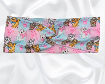 Turban Twist Headband, Soft Stretchy Headband, Healthcare Worker Gift, Nurse Gift, Cat Headband, Girls Hair Accessories, Mommy and Me