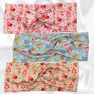 Strawberry Twist Headband: Soft Stretchy Turban - Mommy & Me