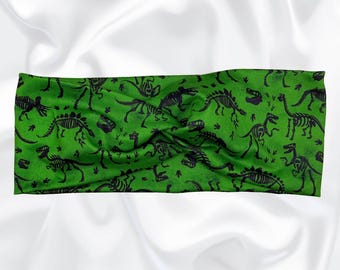 Turban Twist Headband: Soft Stretchy Hair Accessory, Dinosaur Headband