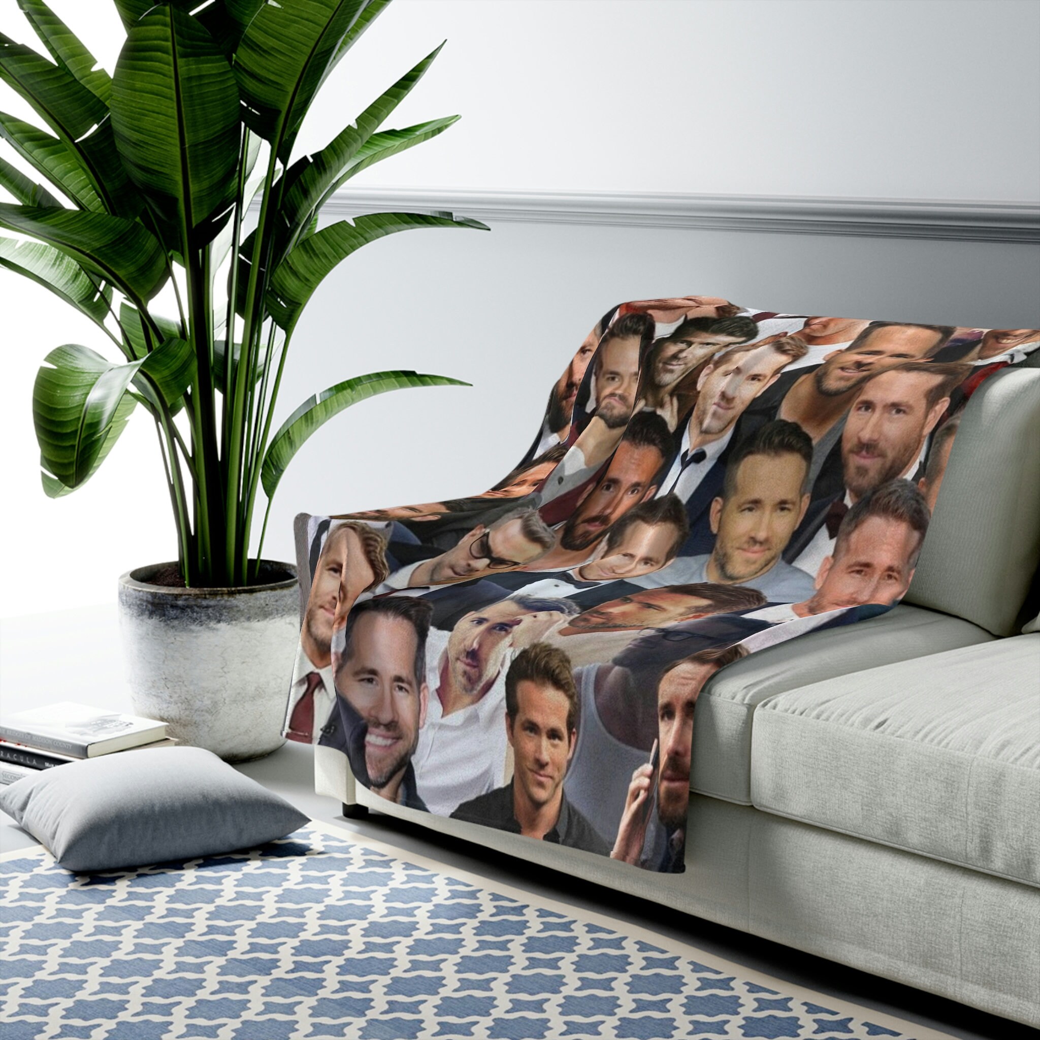  Ryan Reynolds Soft and Comfortable Warm Fleece Blanket