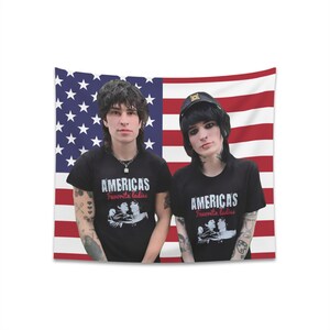 Jake Webber and Johnnie Guilbert American Flag Merch, Gift American Flag Pop Culture Gift for Her Funny Gift For Her