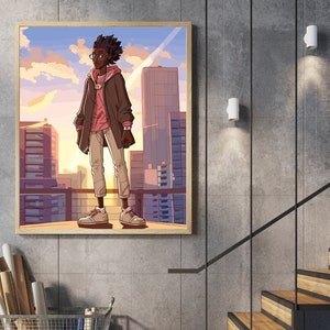 Wandkunst | Tech Giant | Wanddekor für Farbdarstellung | Kunst Geschenk für Männer | Druckbare Wandkunst | digitale Kunst | Wandposter | KI Art