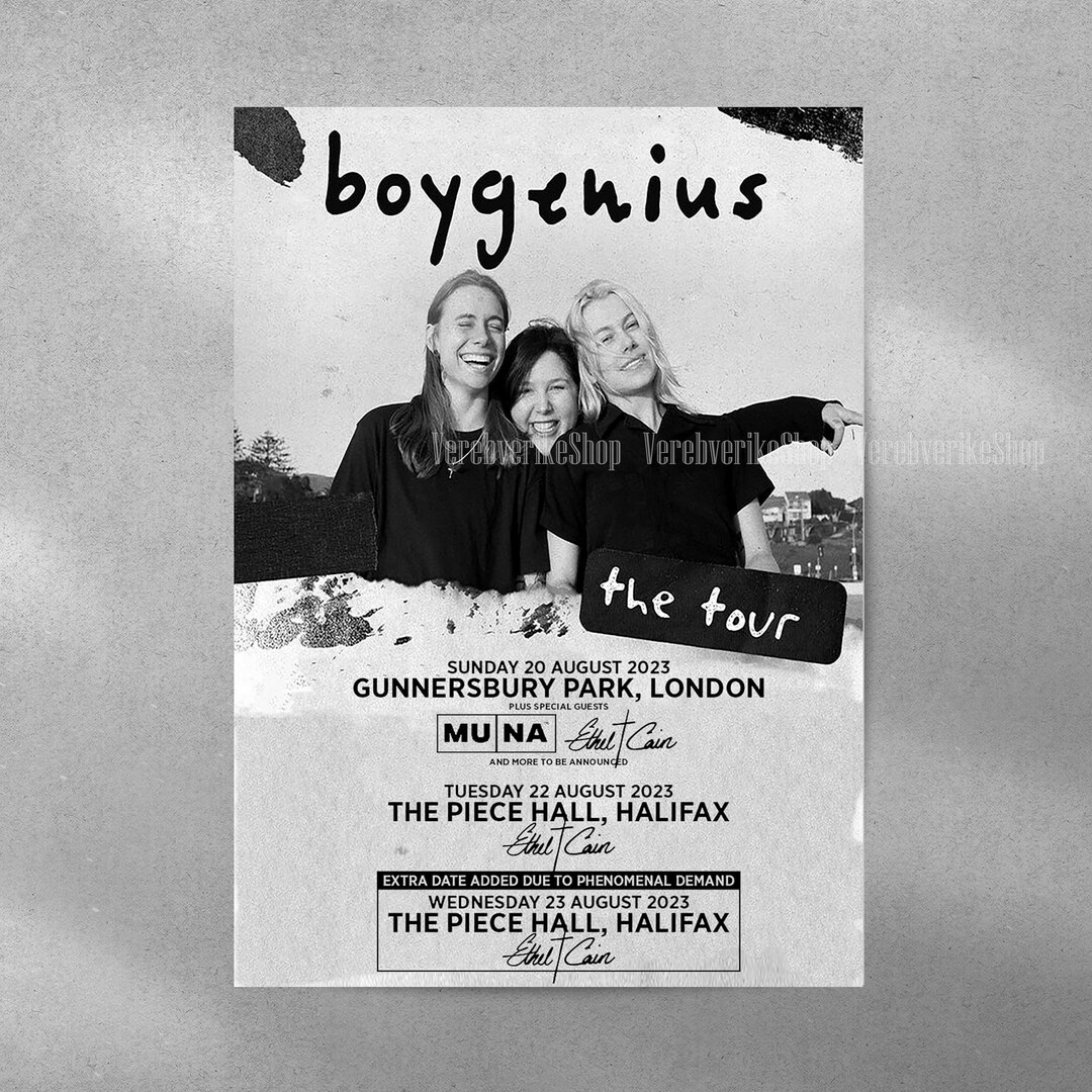 Boygenius World Tour 2023 Poster Boygenius US 2023poster DG Etsy UK