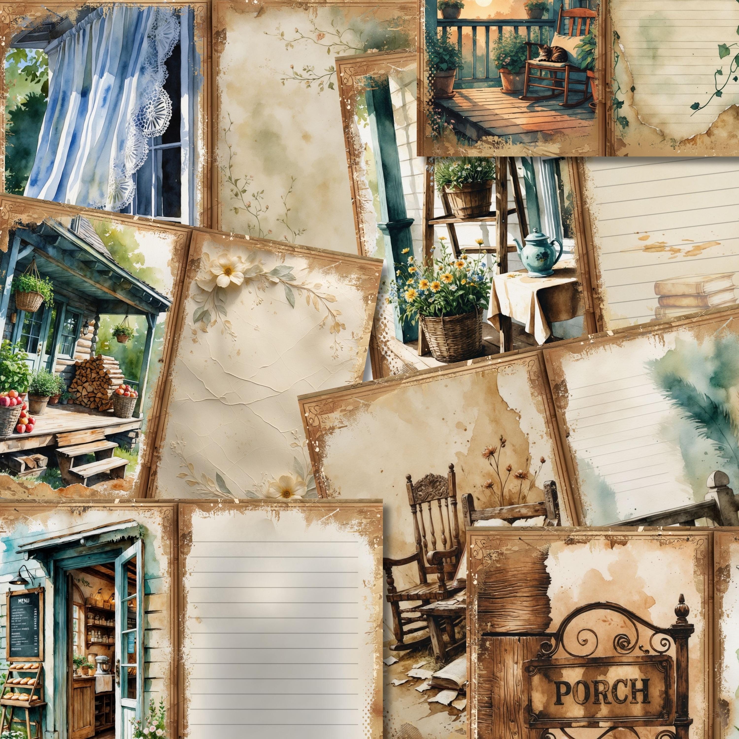 Porch Prints Junk Journal Kit: Botanical Ephemera (PDF) - Etsy