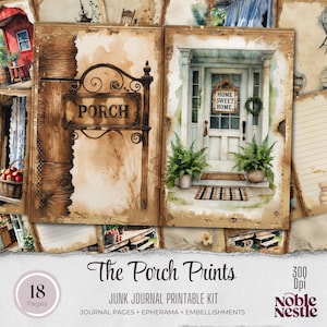 Porch Prints Junk Journal Kit: Botanical Ephemera (PDF)