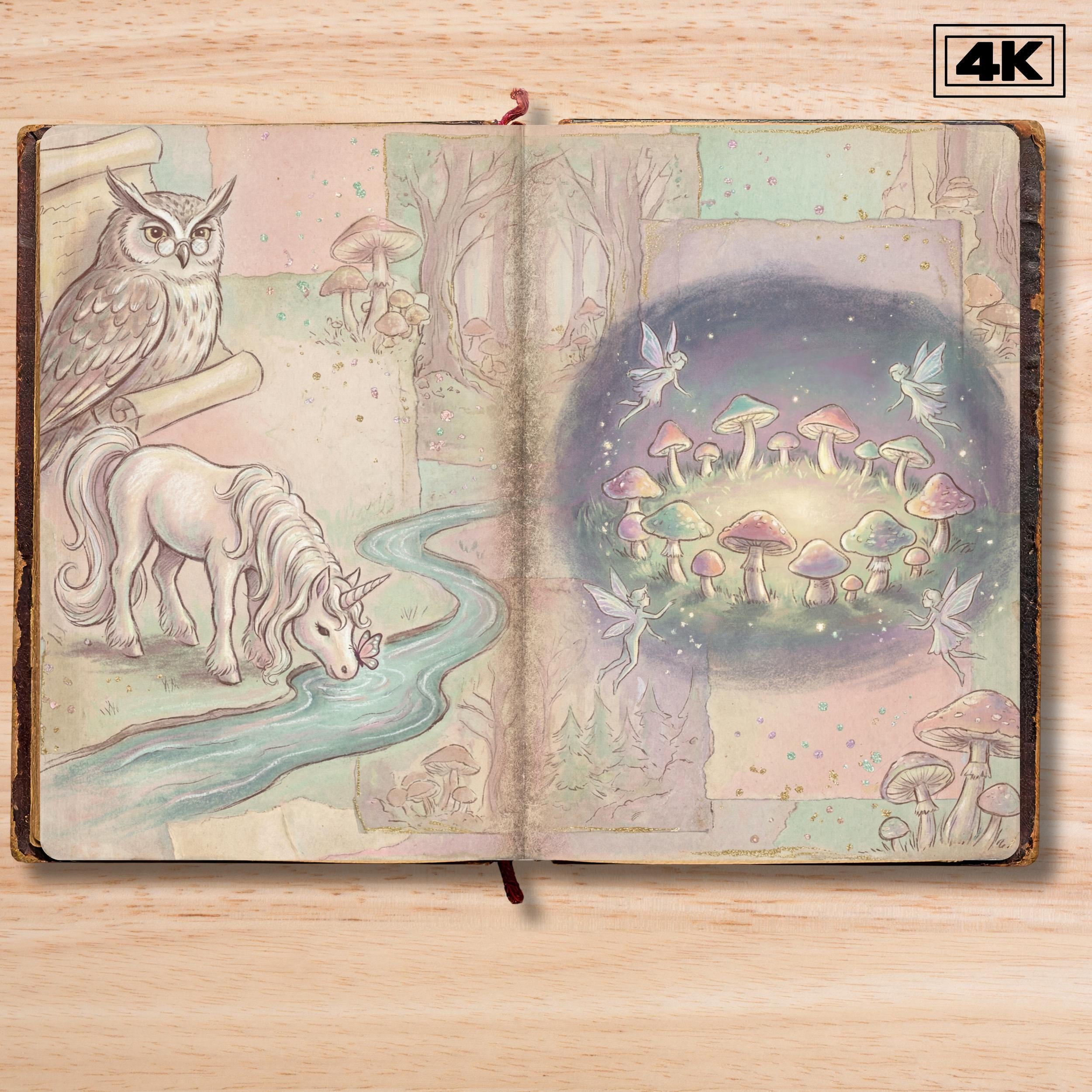 Fairytale Junk Journal Kit - Vintage Printable Scrapbook Paper ...