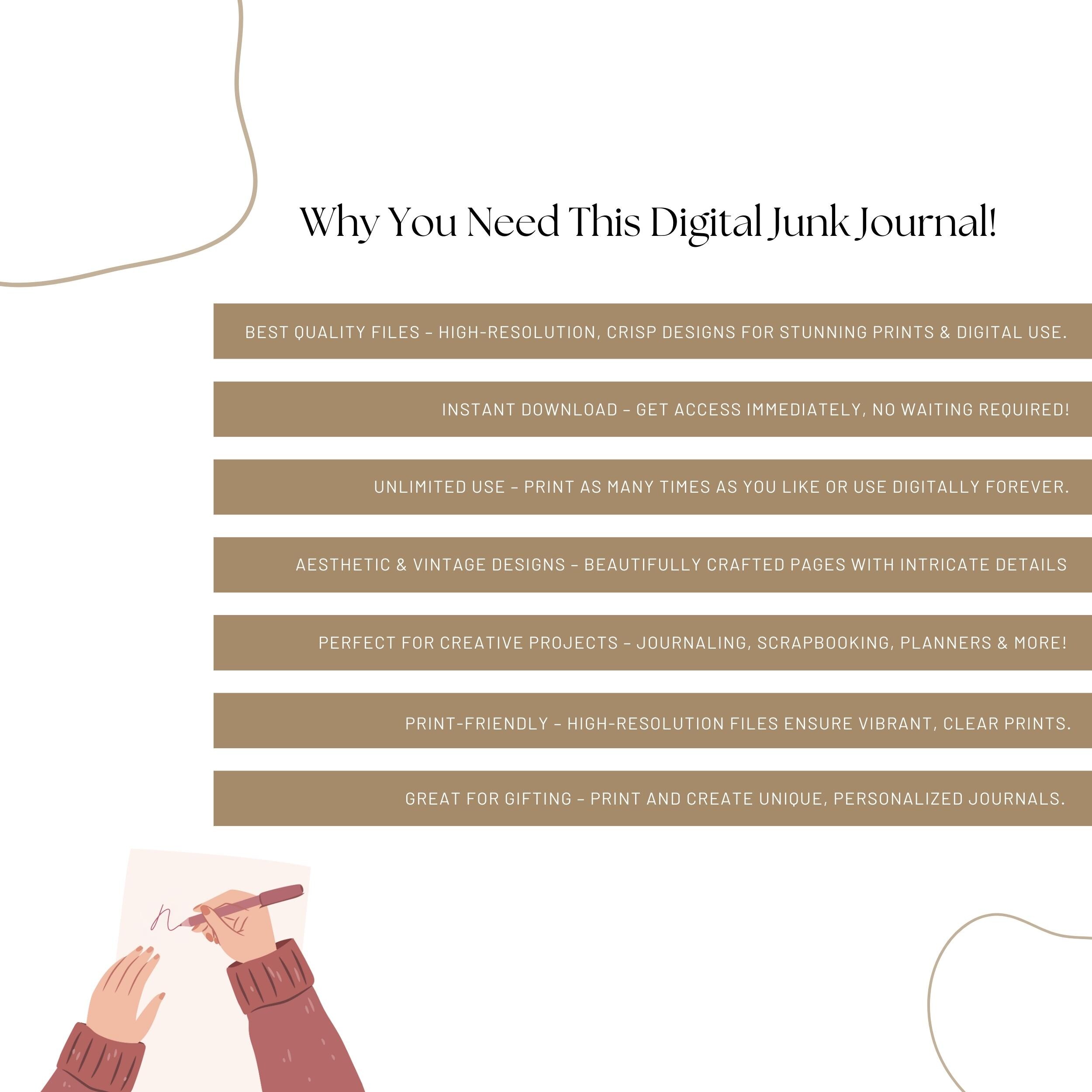 Fairytale Junk Journal Kit - Vintage Printable Scrapbook Paper ...