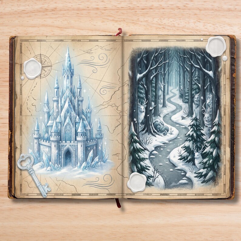 Winter Wonderland Junk Journal Kit | 4K Printable Paper (digital ...