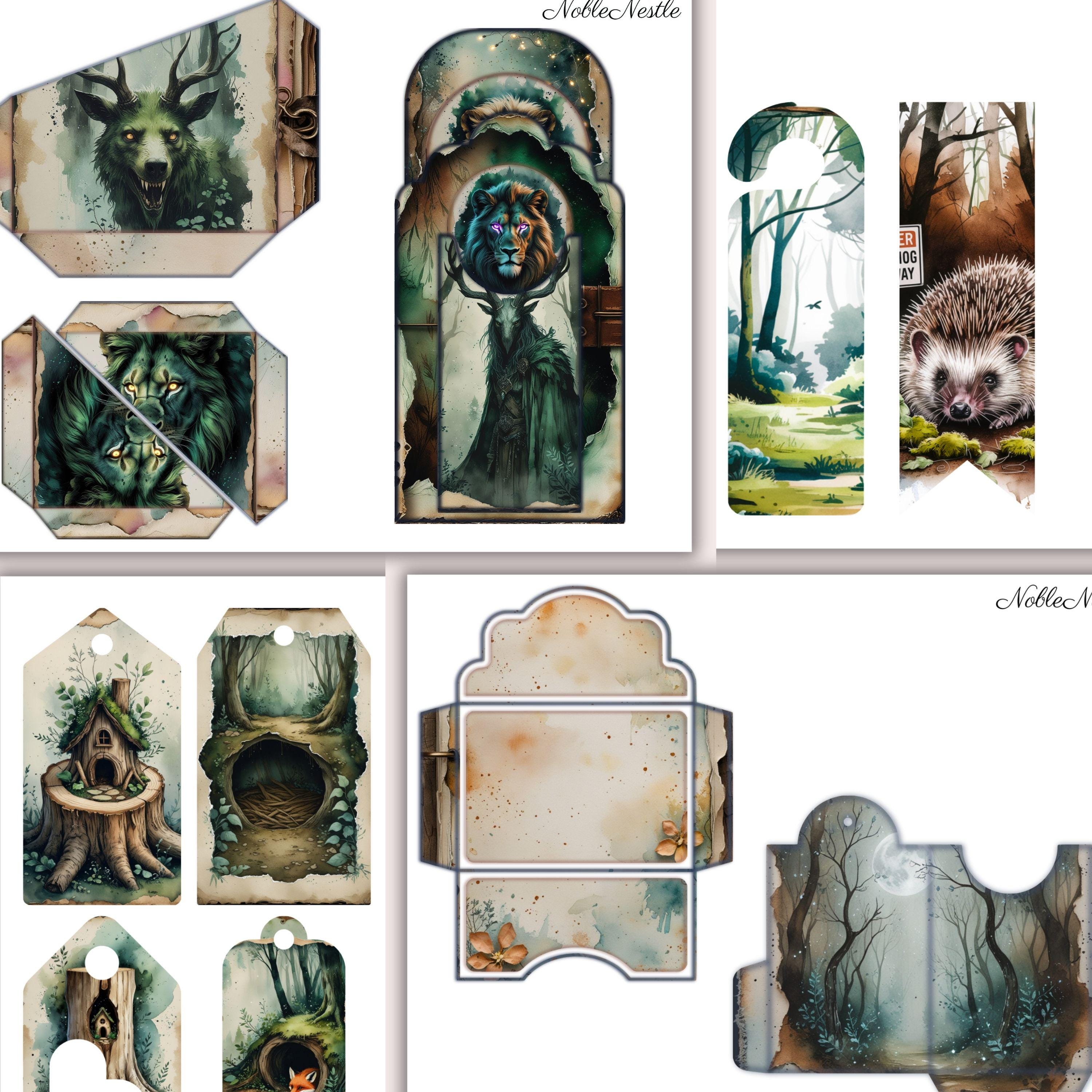 Victorian Castle Junk Journal Kit: Gothic Ephemera, Folding Folios ...